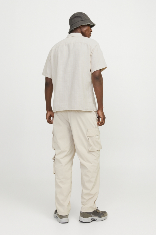 JCOJOSHUA STRUCTURE SHIRT SS 12256023 MOONMEAM/STRIPES